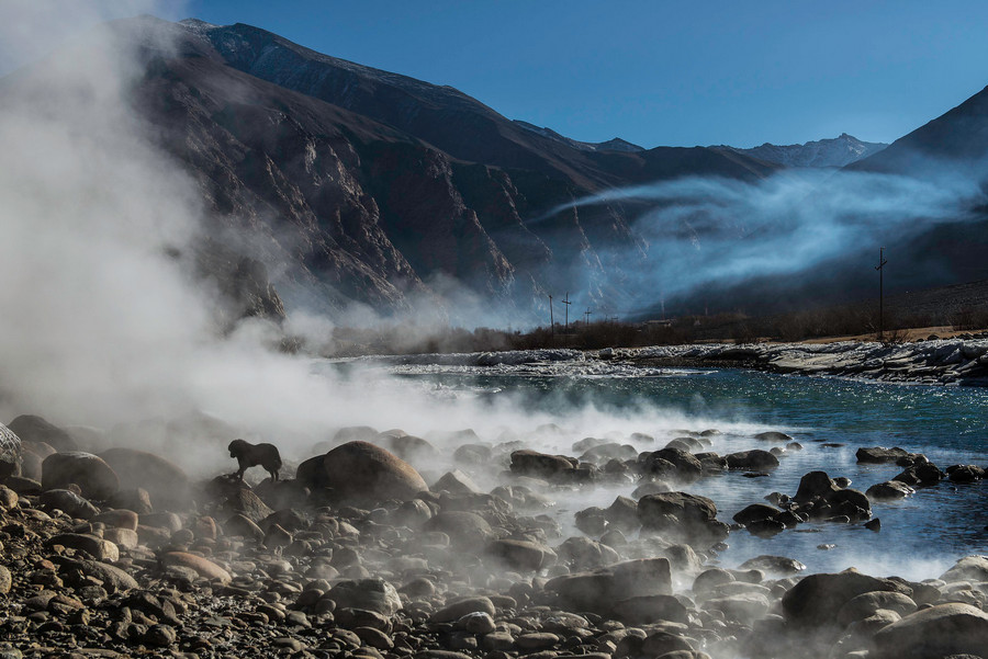 Chumathang Hot Springs